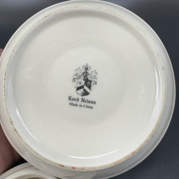 Lord Nelson Ware Tan Fine Porcelain Sugar And Creamer Set Kitchenware Vintage - Picture 6 of 16